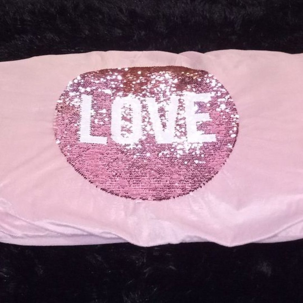 You/Zone Flip Sequin "LOVE" Body Pillow